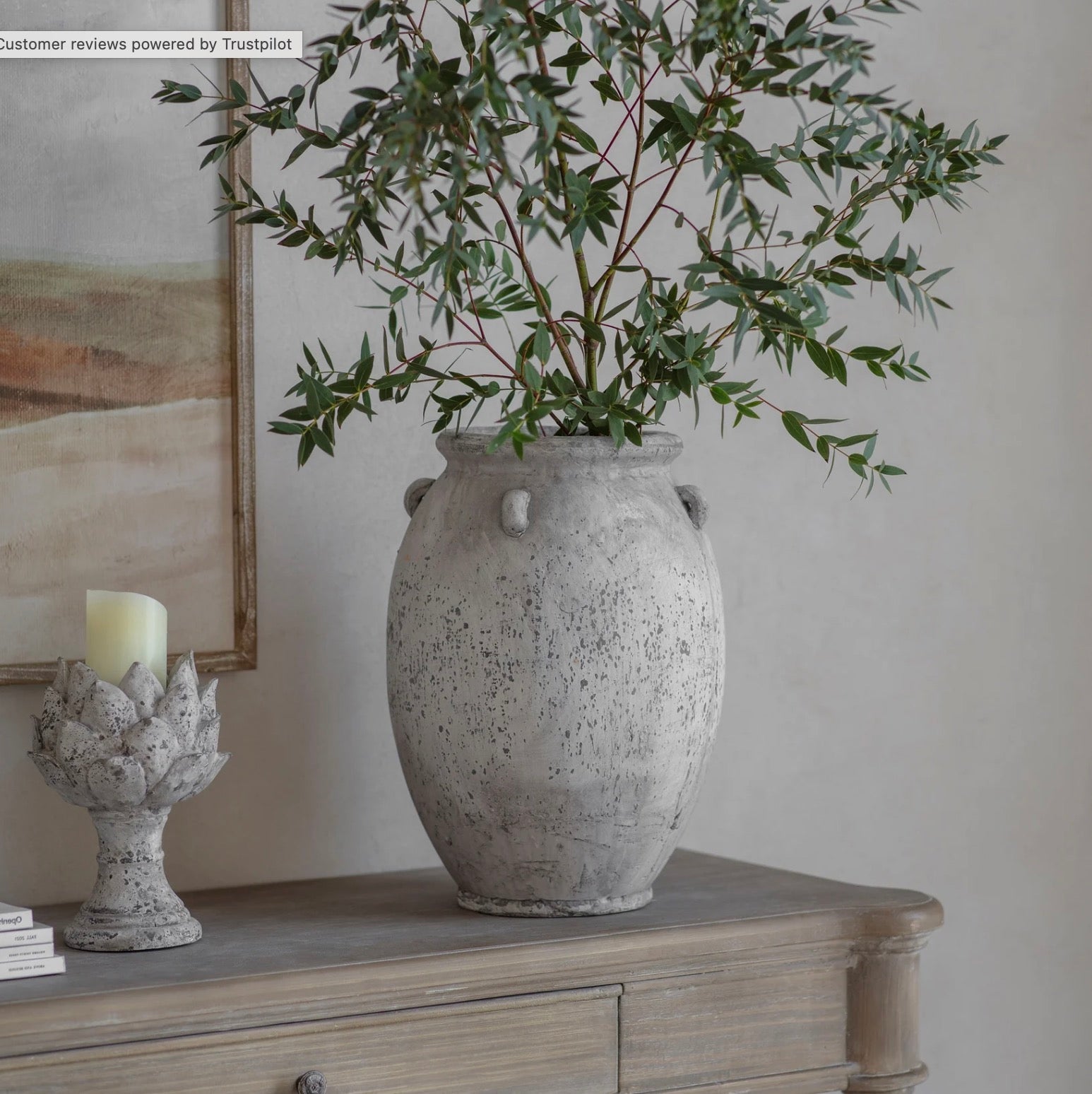 Avebury Stone Urn with Handles