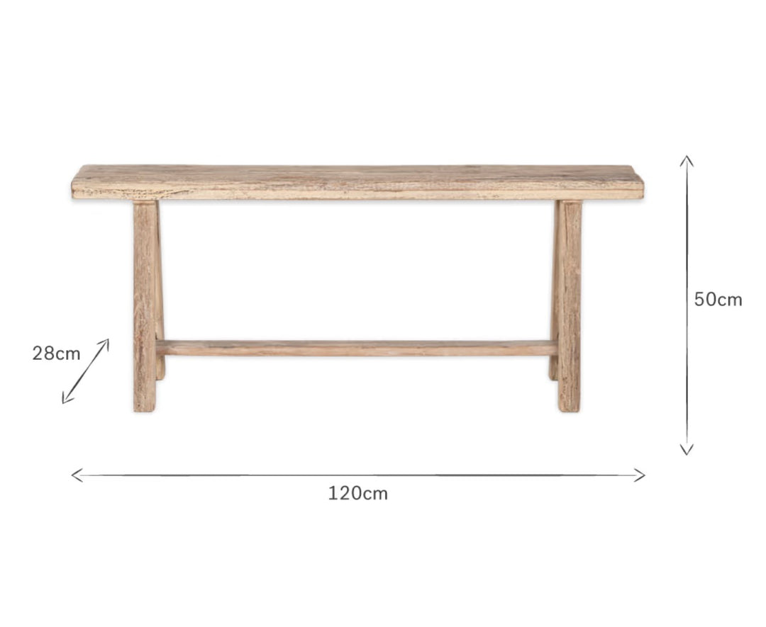 Ibo Long Bench – Reclaimed Wood