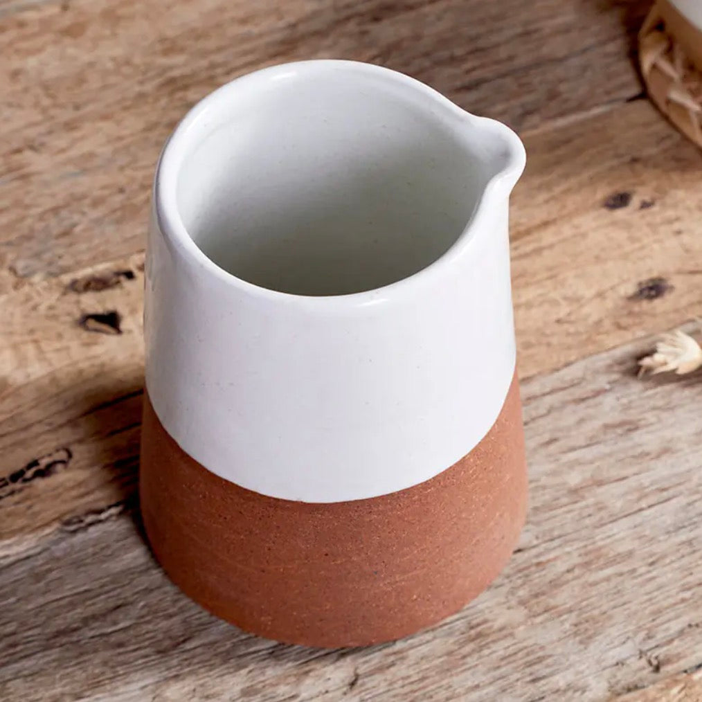 Mali Slanting Jug - White