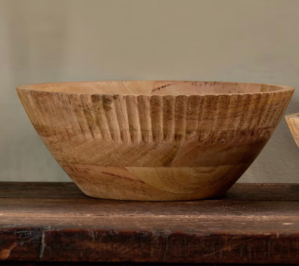 Gavivi Mango Wood Bowl - Natural - Large