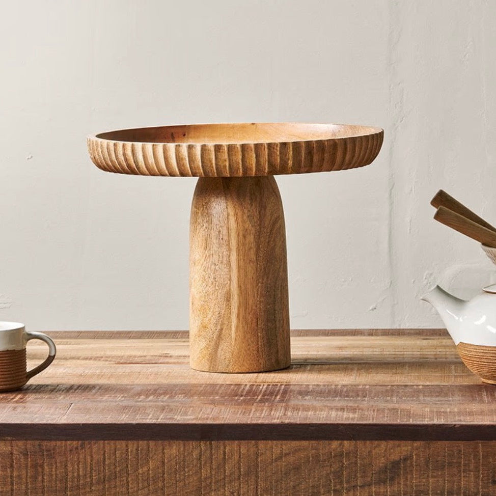 Gavivi Mango Wood Stand - Natural-Large