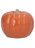 Large Earthenware Pumpkin Ornament - Orange