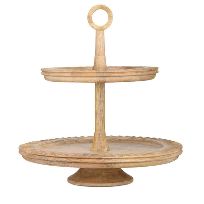 Gavivi Mango Wood Cake Stand
