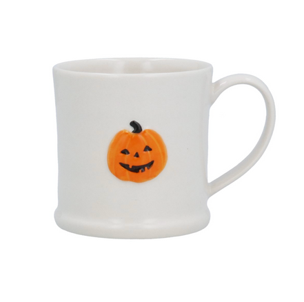 Pumpkin Face Stoneware Mini Mug