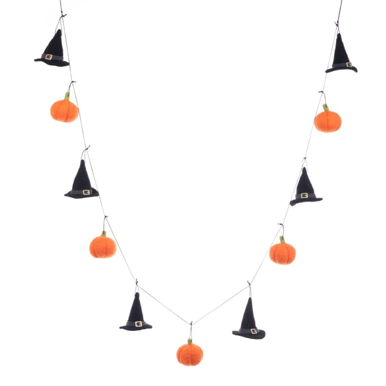 Witch & Pumpkin Garland