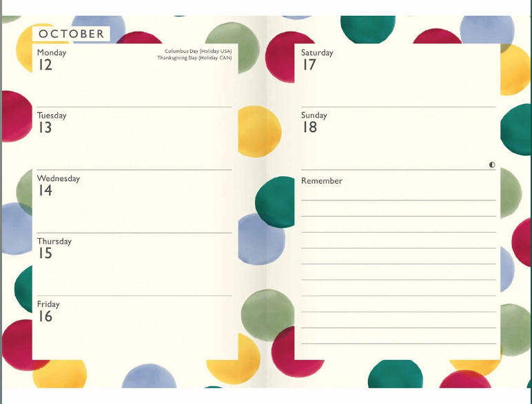 Emma Bridgewater - Polka Dot A6 Diary 2026