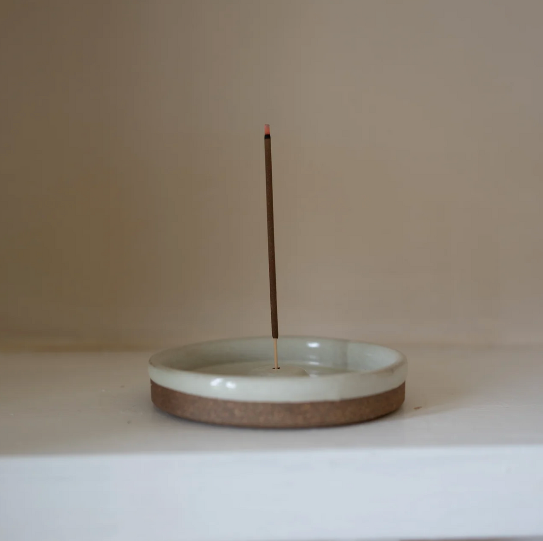 Ceramic Incense Holder with Nag Champa Sticks