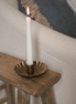 Scalloped Candle Holder - Brass
