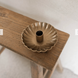 Scalloped Candle Holder - Brass
