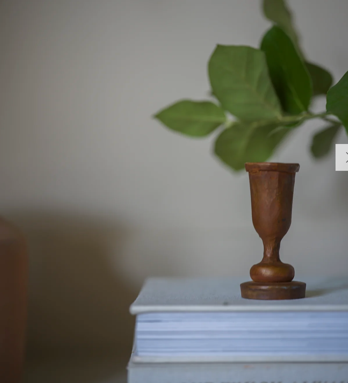 Tall Rust Dinner Candle holder