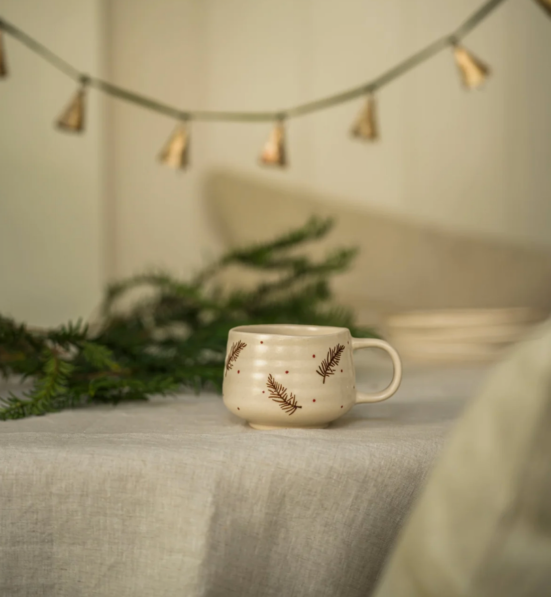 Hand Painted Pine Mug