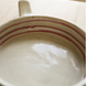 Hand Painted Breton StripeOlive Dish Bowl-Brick
