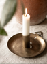 Forged Plate Candle Holder Small