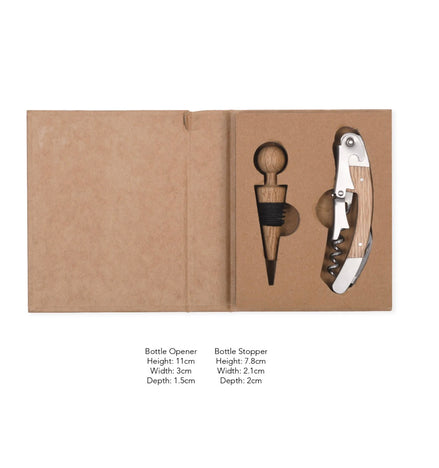 Classic Bottle Opener and Stopper Set