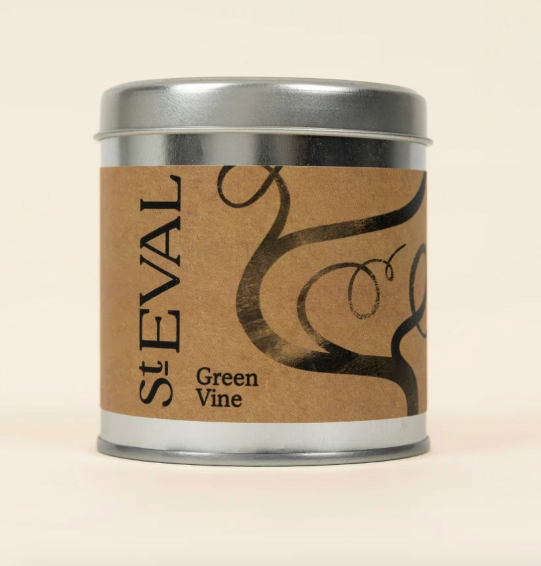 Green Vine Tin Candle