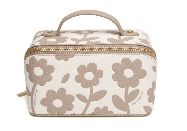 Stone Floral Train Case