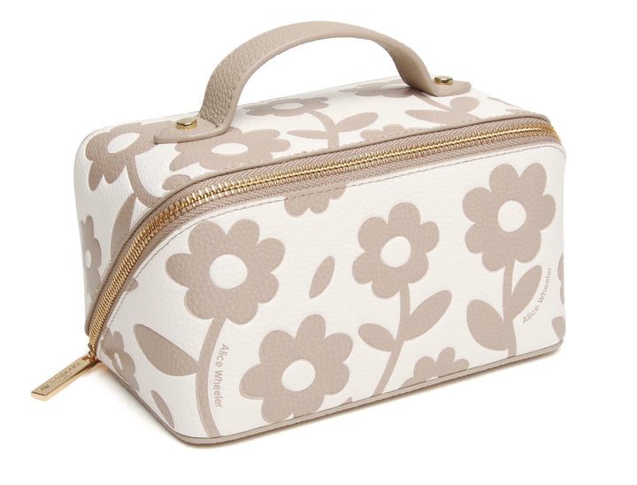 Stone Floral Train Case