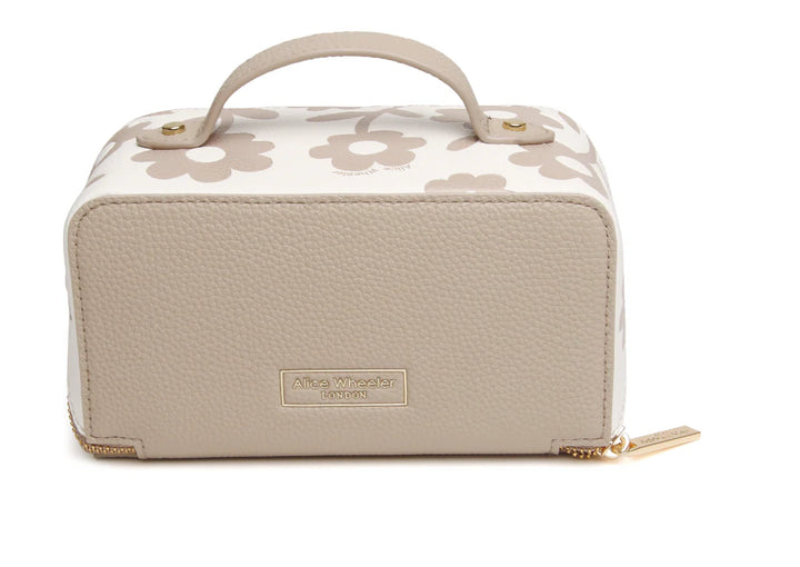 Stone Floral Train Case