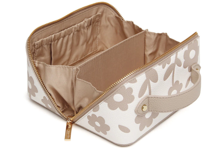 Stone Floral Train Case