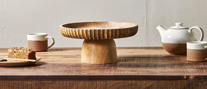 Gavivi Mango Wood Stand - Natural-Small