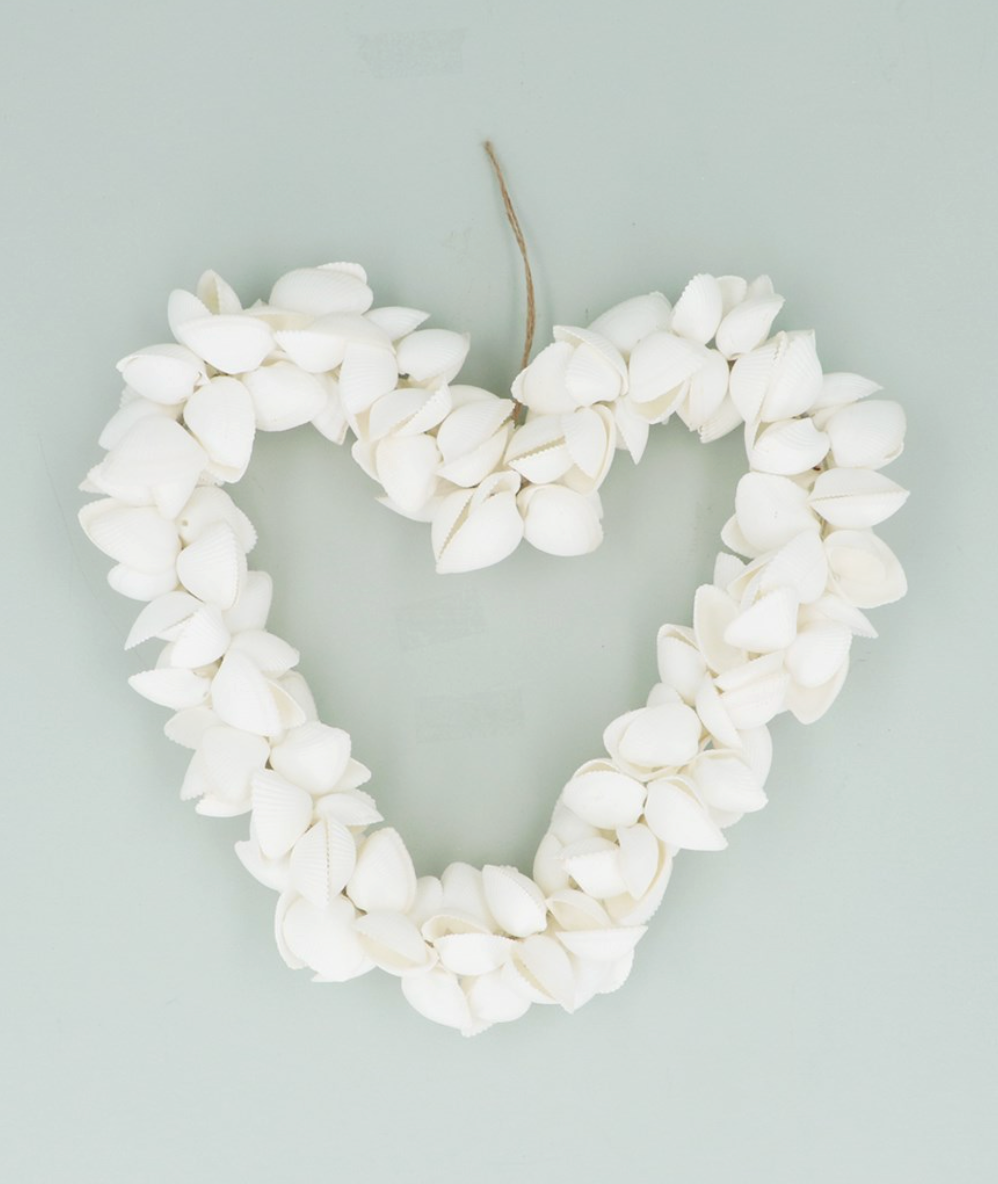 Clam Shell Heart Wreath