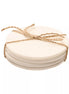 Set of 4 Marble Coasters - White