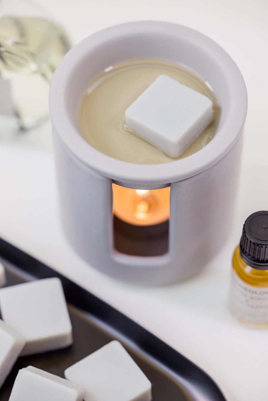 Grey Ceramic Wax Melter