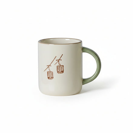 Beige Ski Lift Mug