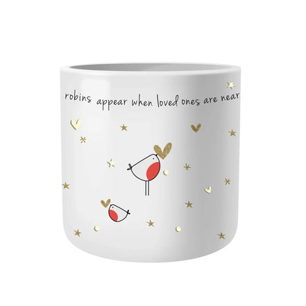 Robins Appear Porcelain Tealight Holder