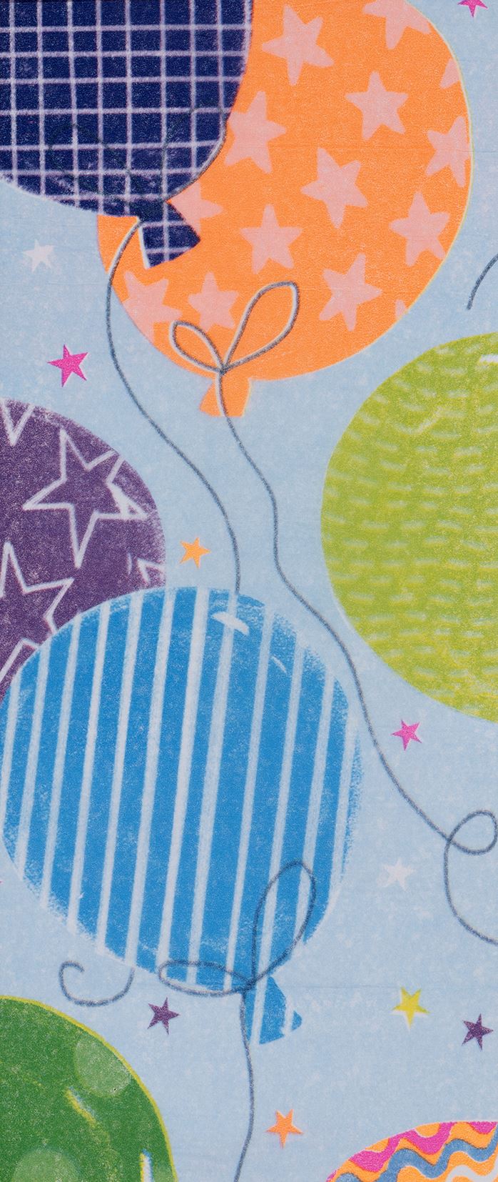 Big Balloon pattern Tissue Paper - Blue