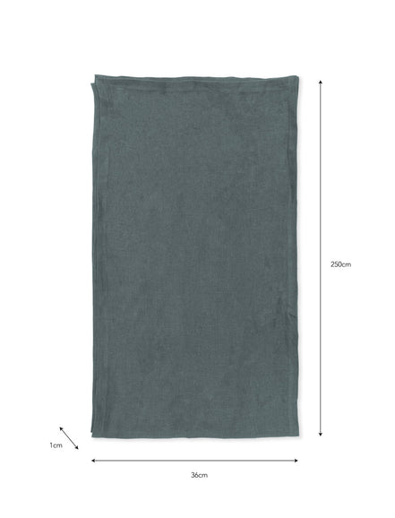 Linen Table Runner - Charcoal