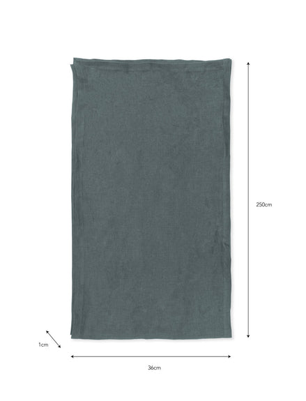 Linen Table Runner - Charcoal