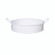 Iron Round Tray - White