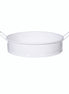 Iron Round Tray - White