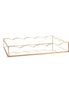 Gold and Glass Scallop Tray
