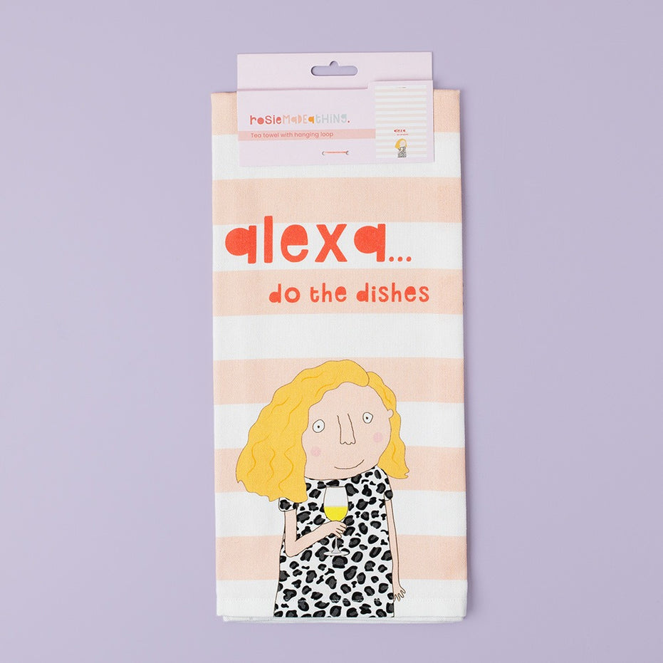 Alexa Dishes Tea Towel