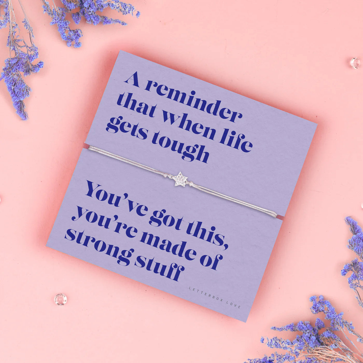 Made of Strong Stuff Sentiment Bracelet