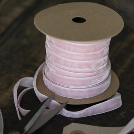 Velvet Ribbon 10 m - Light Pink