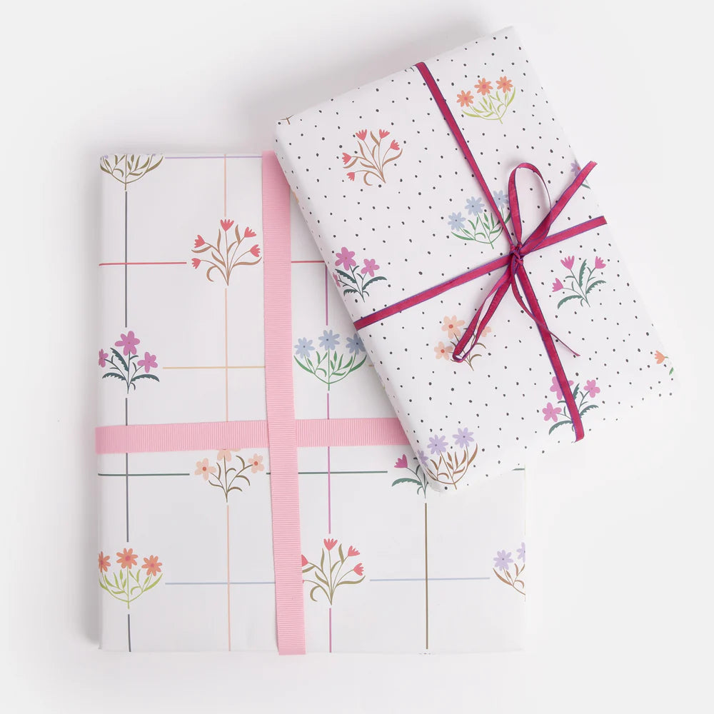 Double Sided Floral Wrapping Paper