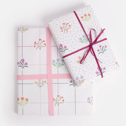 Double Sided Floral Wrapping Paper