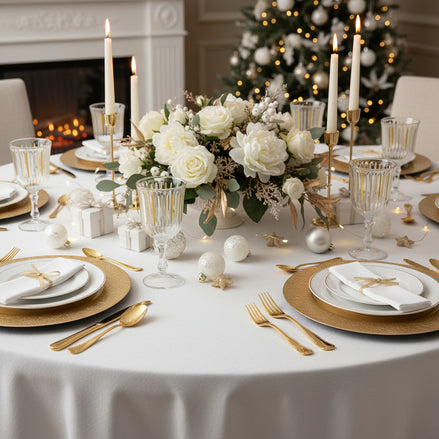 White and Gold Wine Glass