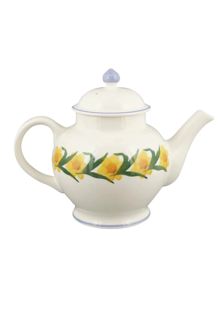 Flowers Windblown Daffodils 4 Mug Teapot