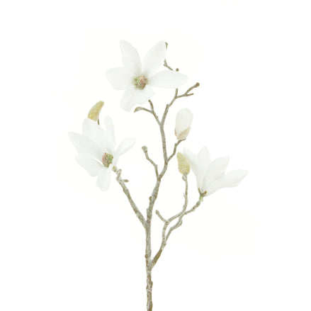Frosty Magnolia Pick – 45cm