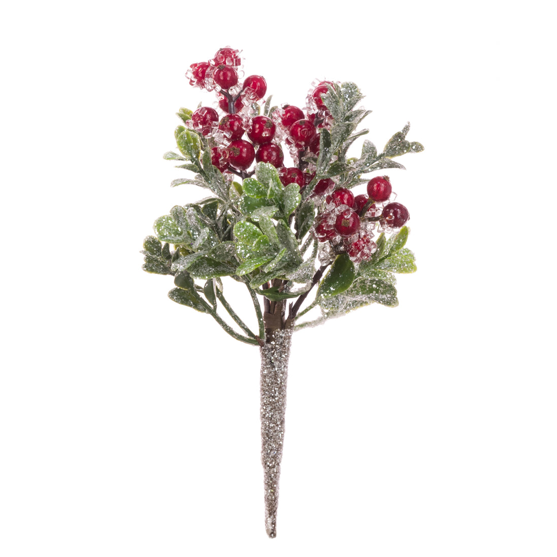 Iced Berry Boxwood Pick – 20cm