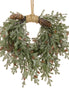 Frosted Teardrop Wreath – 40cm