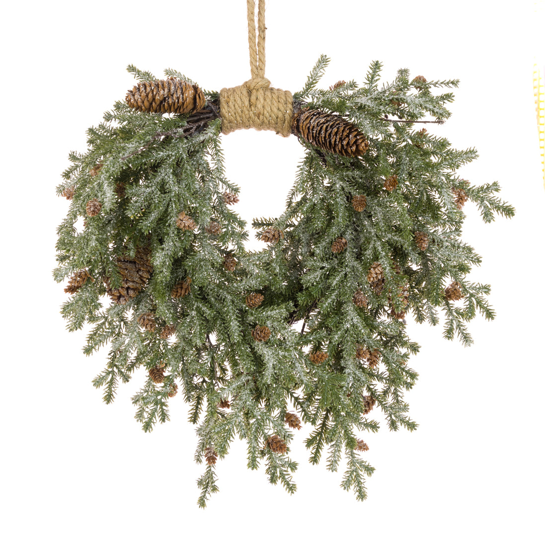 Frosted Teardrop Wreath – 40cm