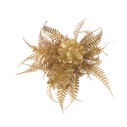 Metallic Pine Cone Pick – 20cm