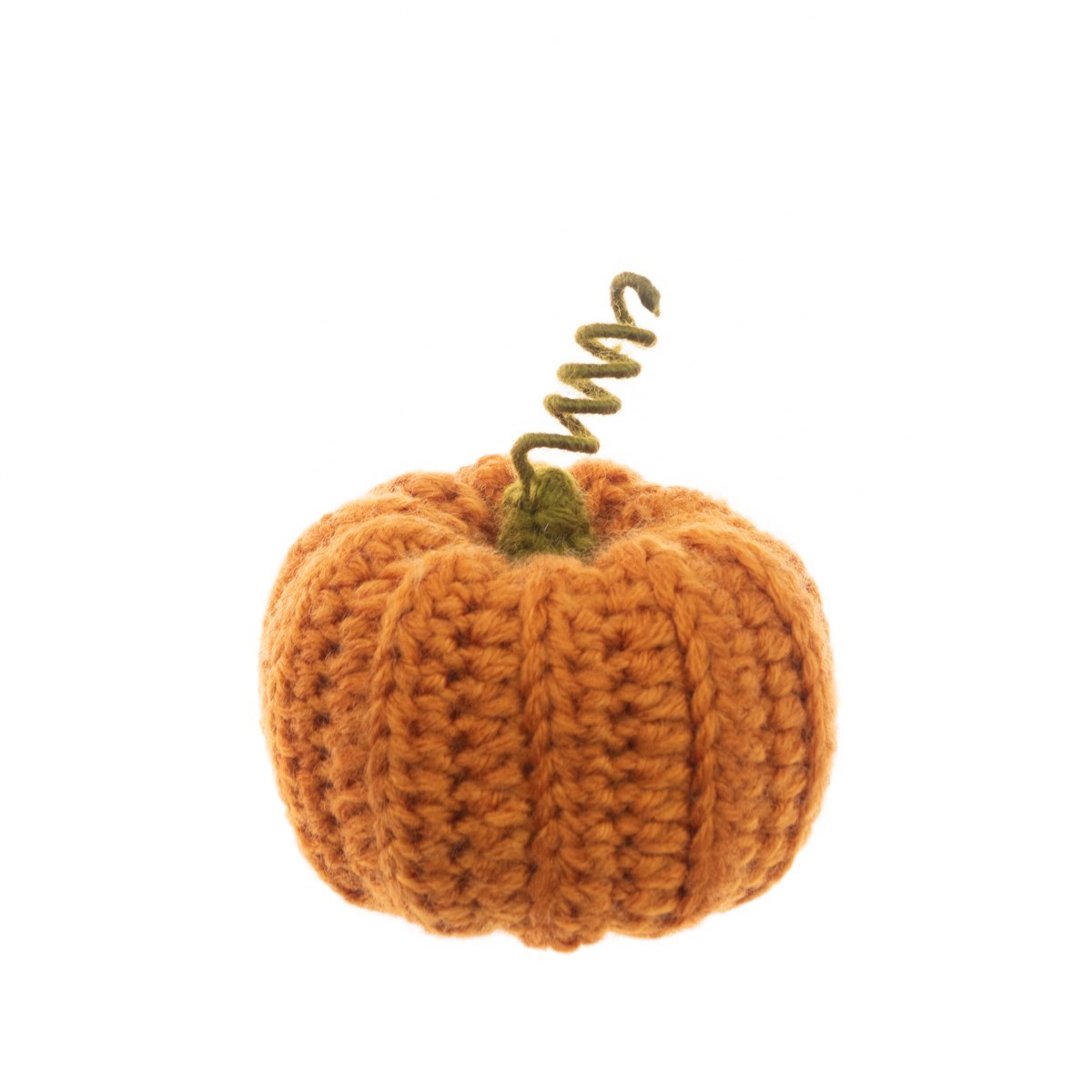 Knitted Orange Pumpkin - 8cm