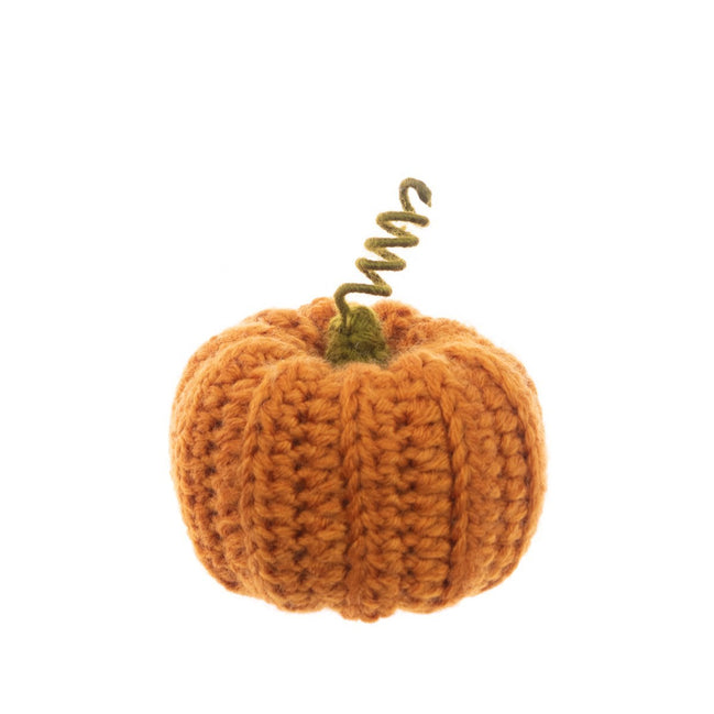 Knitted Orange Pumpkin - 8cm