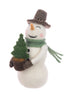 Felt Snowman with Tree – 20cm